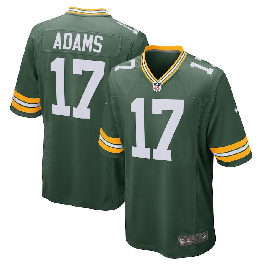 Men Green Bay Packers #17 Davante Adams Nike Green Game Team NFL Jersey->->NFL Jersey